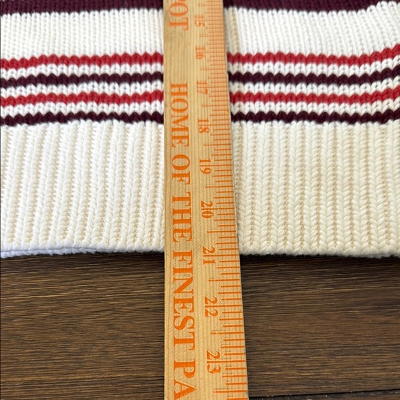 Madewell Ribbed Cotton Turtleneck Sweater in Stripe Size Small - Picture 8 of 13
